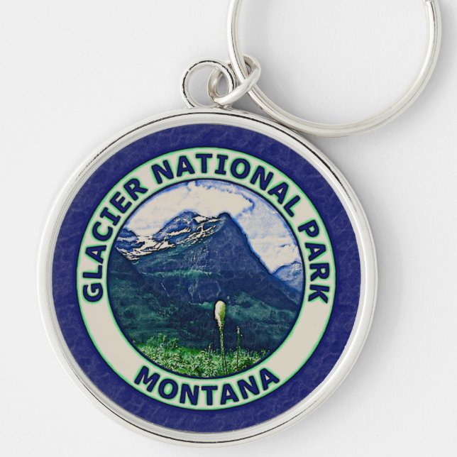 Glacier National Park Key Ring (Front)