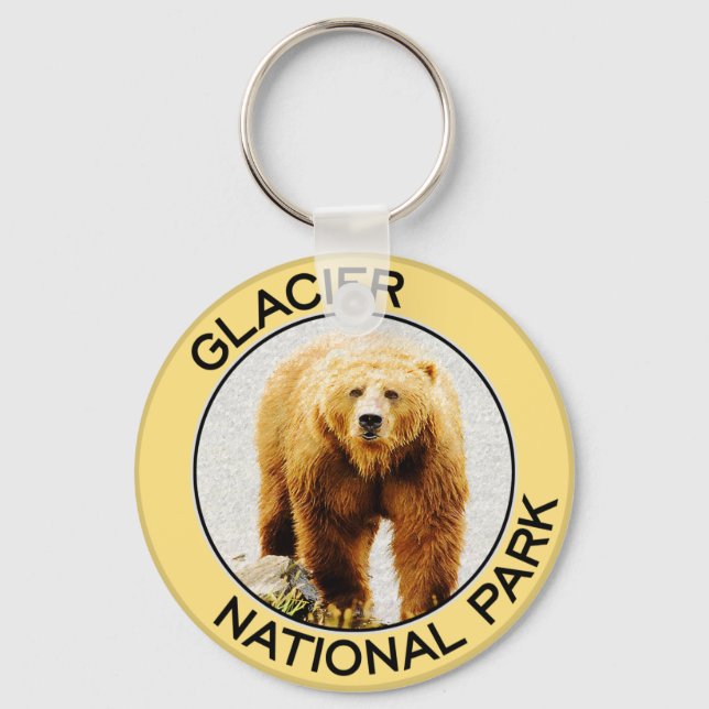 Glacier National Park Key Ring (Front)