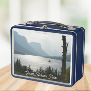 Glacier National Park Landscape Metal Lunch Box
