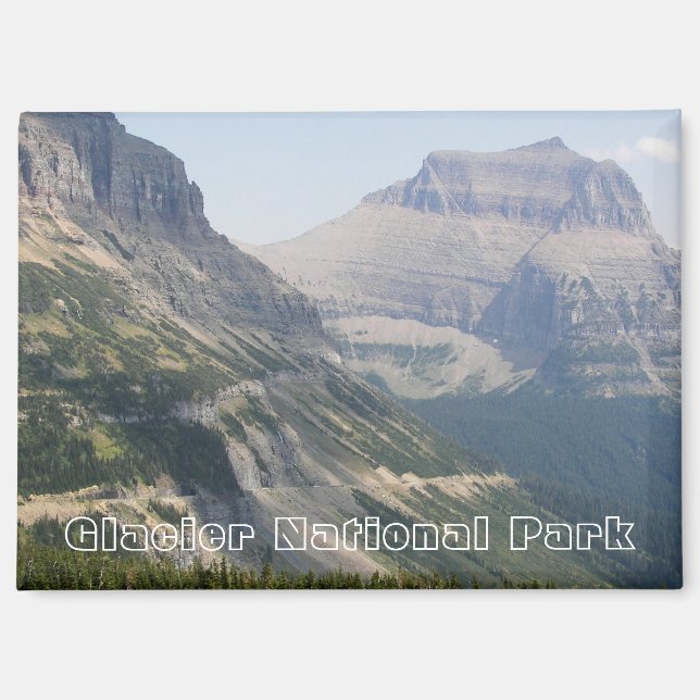 Glacier National Park Logan Pass Landscape Magnet (Front)