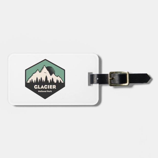 Glacier National Park Luggage Tag (Front Horizontal)