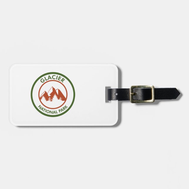 Glacier National Park Luggage Tag (Front Horizontal)