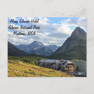 Glacier National Park- Many Glacier Hotel Postcard