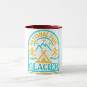 Glacier National Park Monoline Mug