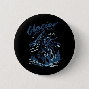 Glacier National Park Montana 6 Cm Round Badge