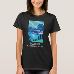 Glacier National Park  Montana Camping Hiking Outd T-Shirt