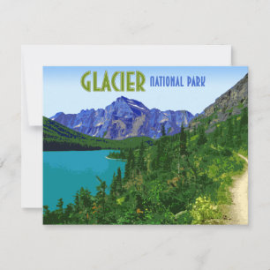 Glacier National Park Montana Flat Card