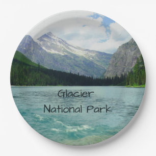 Glacier National Park Montana Paper Plate