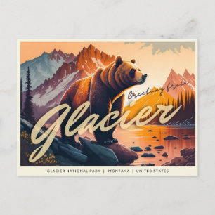 Glacier National Park, Montana Postcard