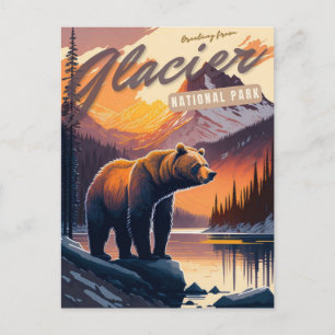 Glacier National Park, Montana Postcard