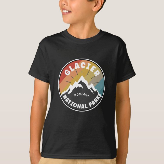 Glacier National Park Montana T-Shirt (Front)
