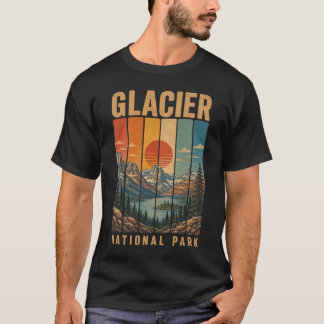 Glacier National Park Montana USA Outdoor Vintage T-Shirt