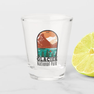 Glacier National Park Montana Vintage Shot Glass