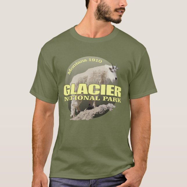 Glacier National Park (Mountain Goat) WT T-Shirt (Front)