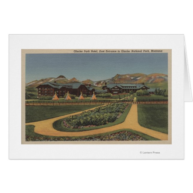 Glacier National Park, MT - Park Hotel East (Front Horizontal)