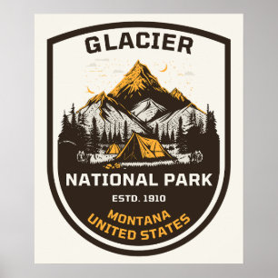 Glacier National Park Outdoors and Nature Poster