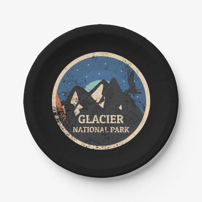 Glacier National Park Paper Plate (Front)