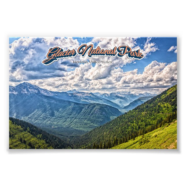 Glacier National Park Photo Print (Front)