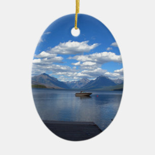 Glacier National Park photography. Ceramic Ornament