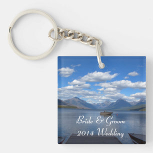 Glacier National Park photography wedding Key Ring