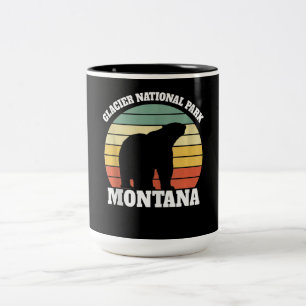 Glacier National Park Polar Bear Lover Two-Tone Coffee Mug