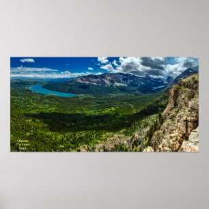 Glacier national park poster