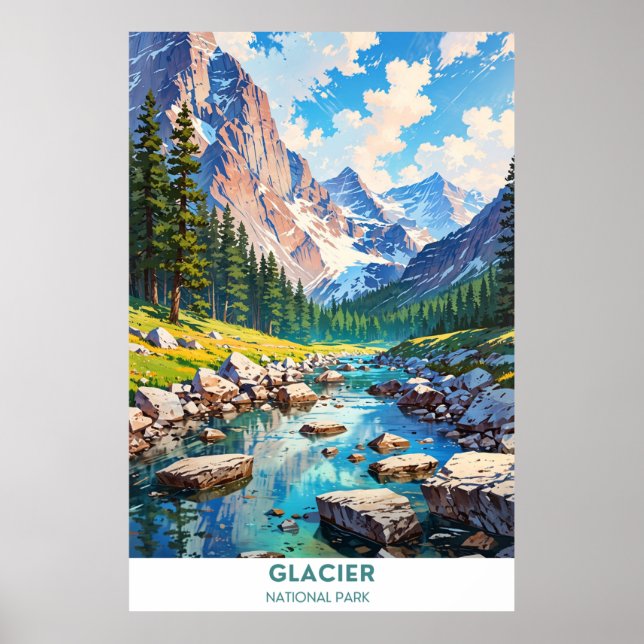 Glacier National Park Poster (Front)