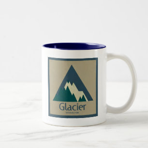 Glacier National Park Rustic Two-Tone Coffee Mug