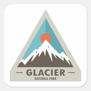 Glacier National Park Square Sticker