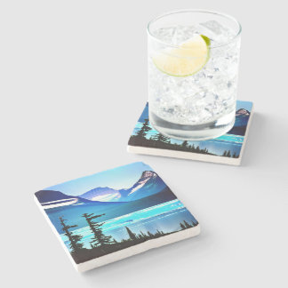 Glacier National Park Stone Coaster