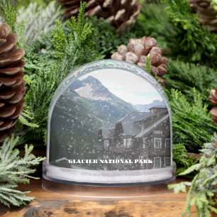Glacier National Park Travel Photo Snowglobe