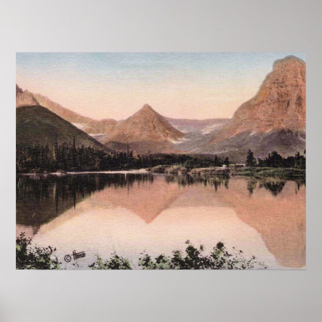 Glacier National Park, Two Medicine Lake, Poster (Front)