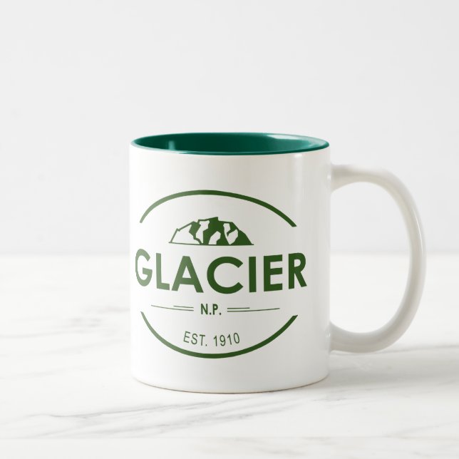 Glacier National Park Two-Tone Coffee Mug (Right)