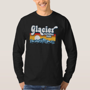 Glacier National Park Vintage Mountains Eighties T-Shirt