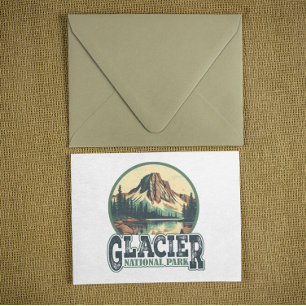 Glacier National Park Vintage Travel Postcard