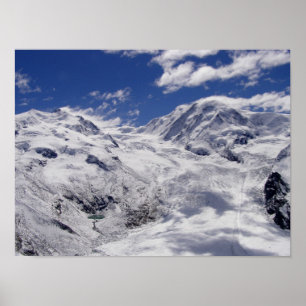 Glacier near the Matterhorn in Switzerland Poster