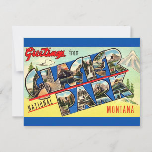 Glacier Park Greetings Postcard