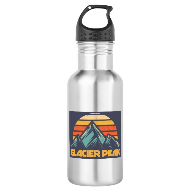 Glacier Peak Retro Turquoise 532 Ml Water Bottle (Front)