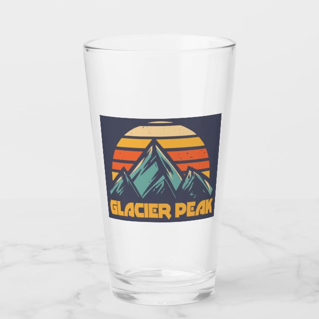 Glacier Peak Retro Turquoise Glass (Front)