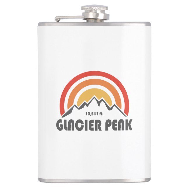 Glacier Peak, Washington Hip Flask (Front)