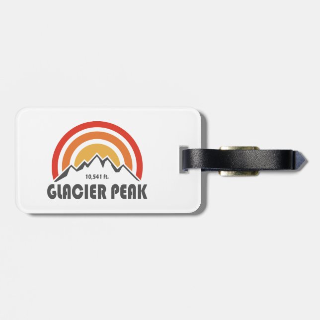 Glacier Peak, Washington Luggage Tag (Back Horizontal)