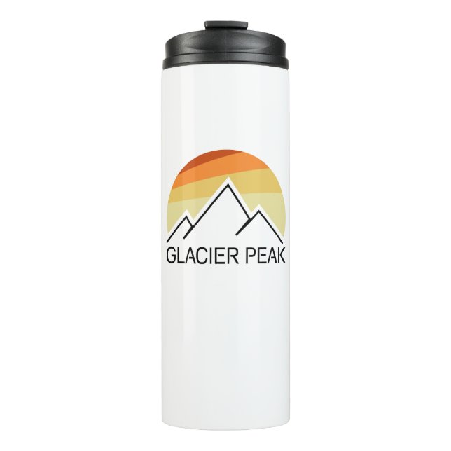 Glacier Peak Washington Retro Thermal Tumbler (Front)