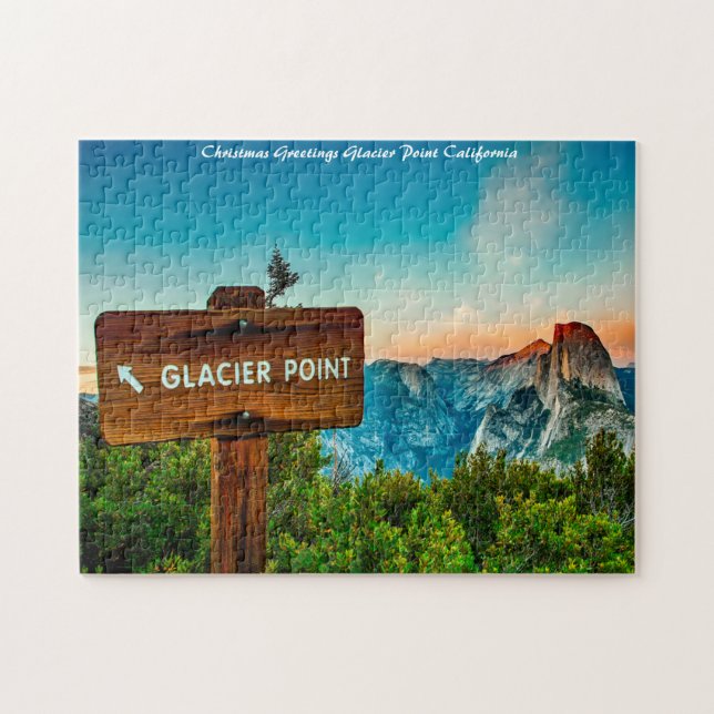 Glacier Point California. Christmas Greetings Jigsaw Puzzle (Horizontal)