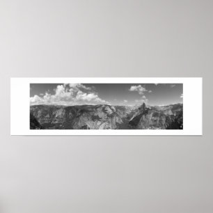 Glacier Point Yosemite Poster - Black and White