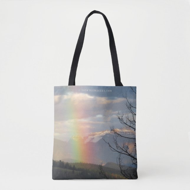 Glacier Rainbow Tote Bag (Front)