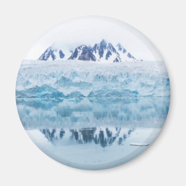 Glacier reflections, Norway Magnet (Front)