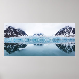 Glacier reflections, Norway Poster