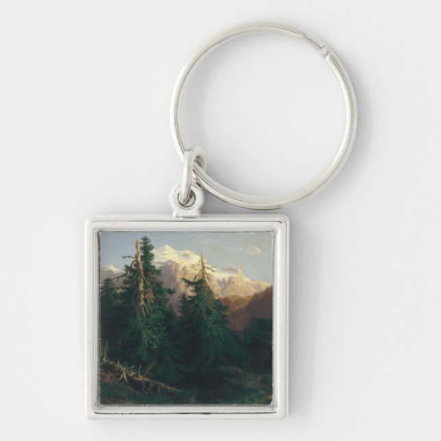Glacier, Rosen Lanigletscher, 1854 Key Ring (Front)