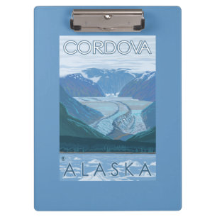 Glacier Scene - Cordova, Alaska Clipboard