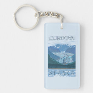 Glacier Scene - Cordova, Alaska Key Ring